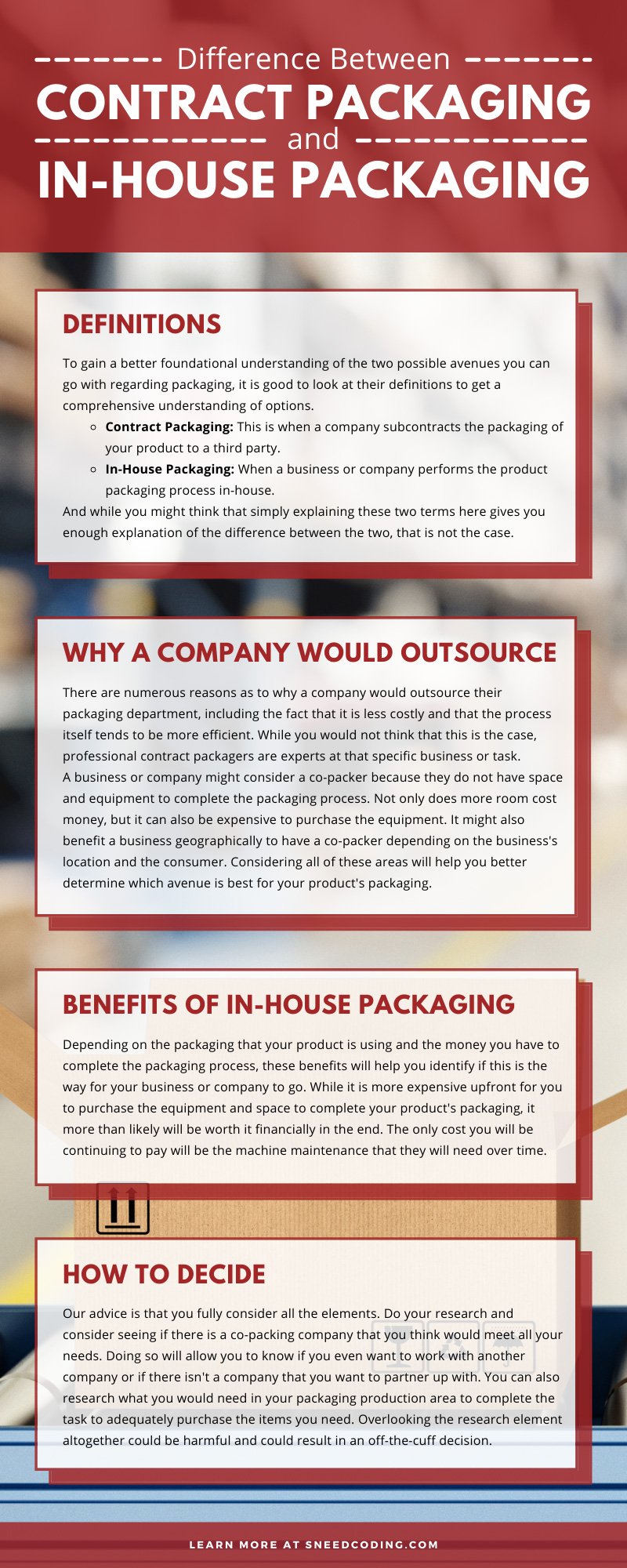 Difference Between Contract Packaging and In-House Packaging