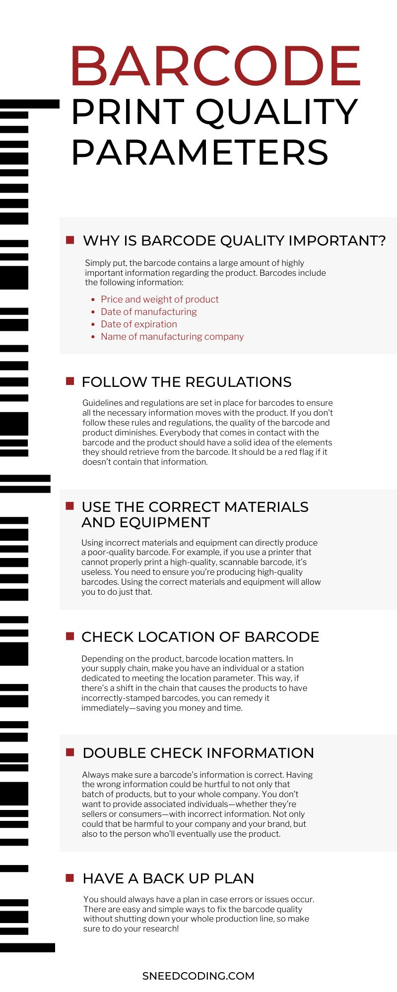 Barcode Print Parameters