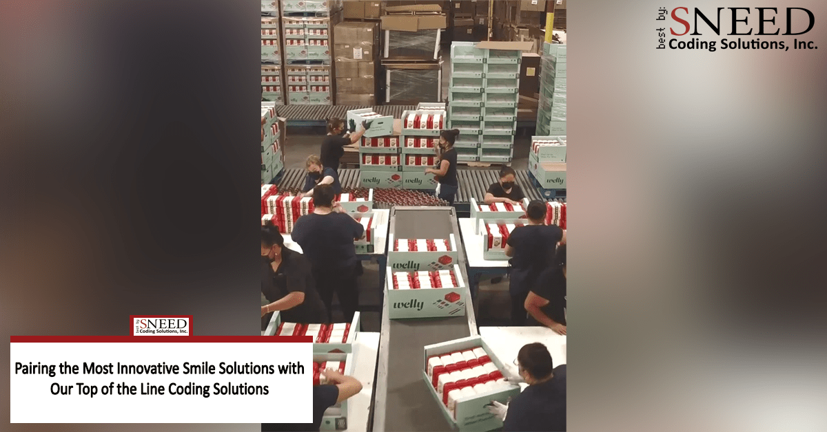 Assembly line workers packing up customized smile solutions 