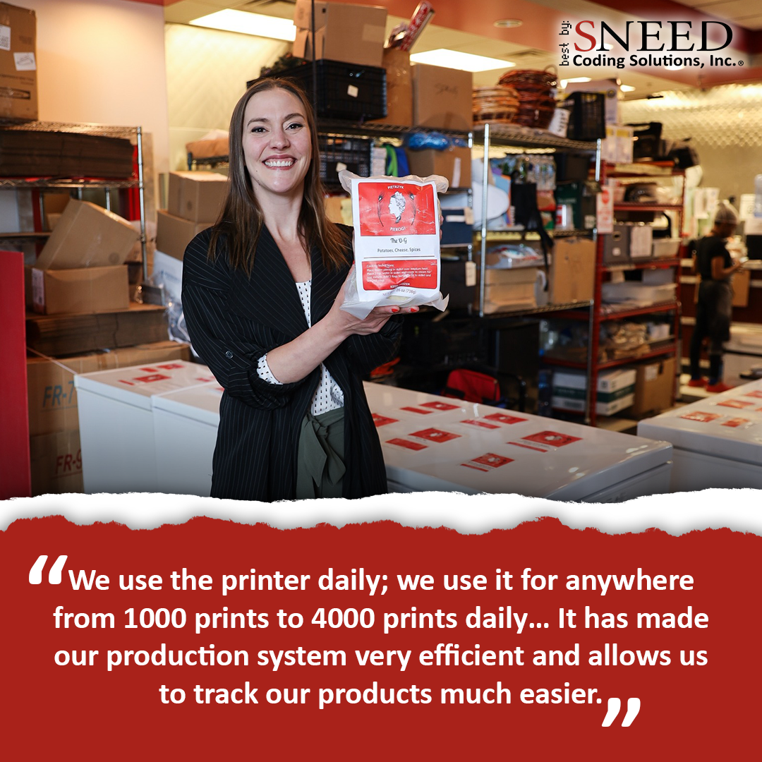 Erica Pietrzyk from Pietrzyk Pieorgi vouching for just how efficient our SNEED-JET® printers have been. 